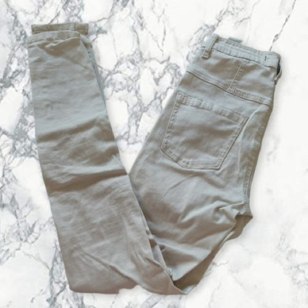 High Waisted Tan Jeans Size 5